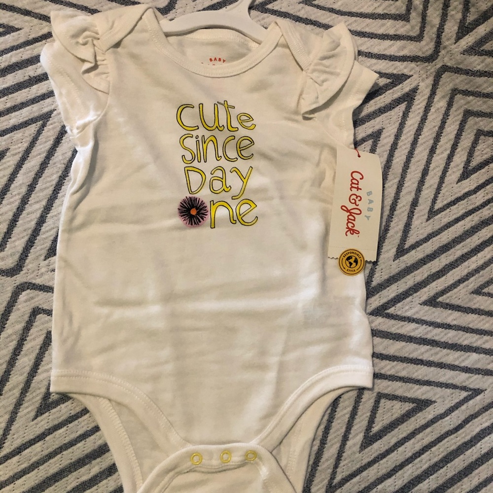 Cat and Jack girls onesie